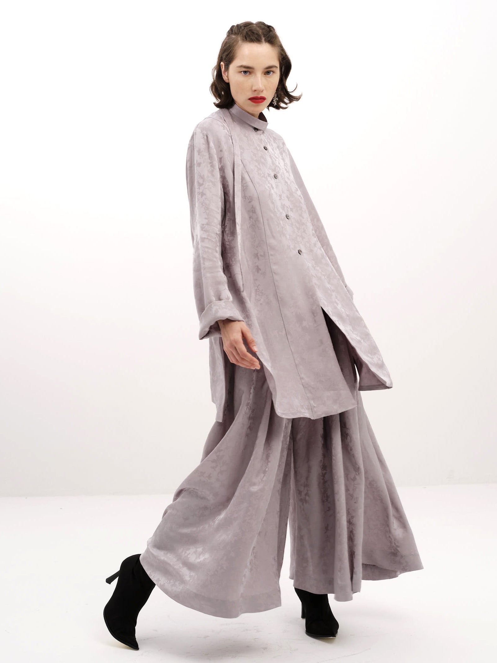 Silk Jacquard Trousers