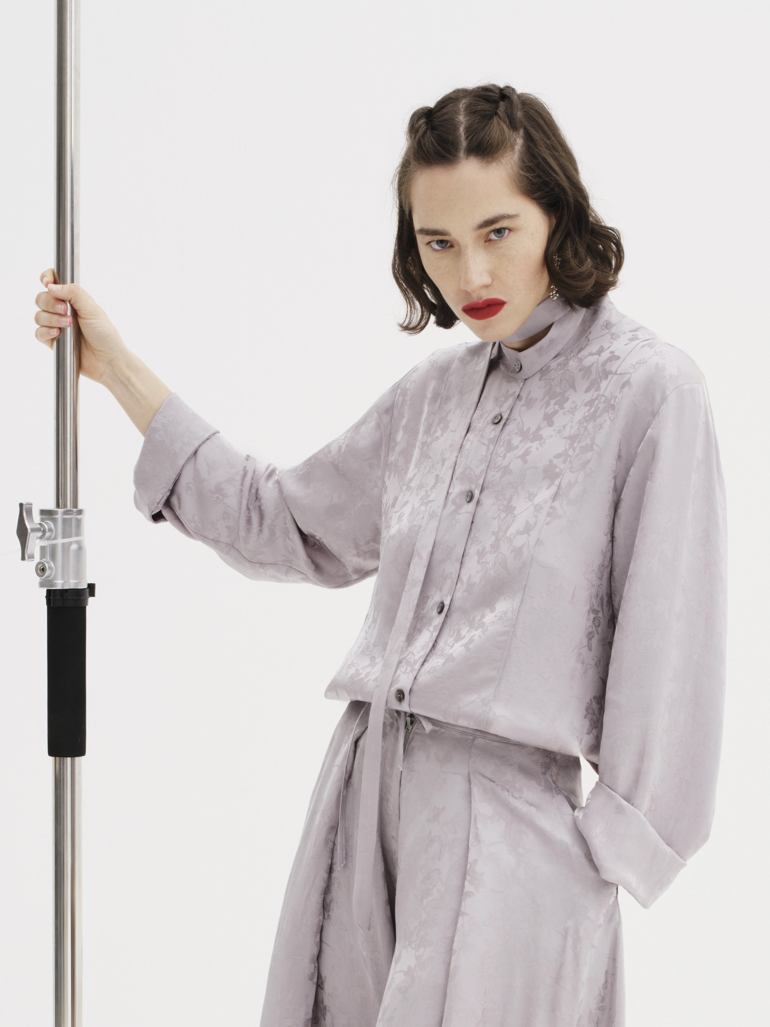 Silk Jacquard Top