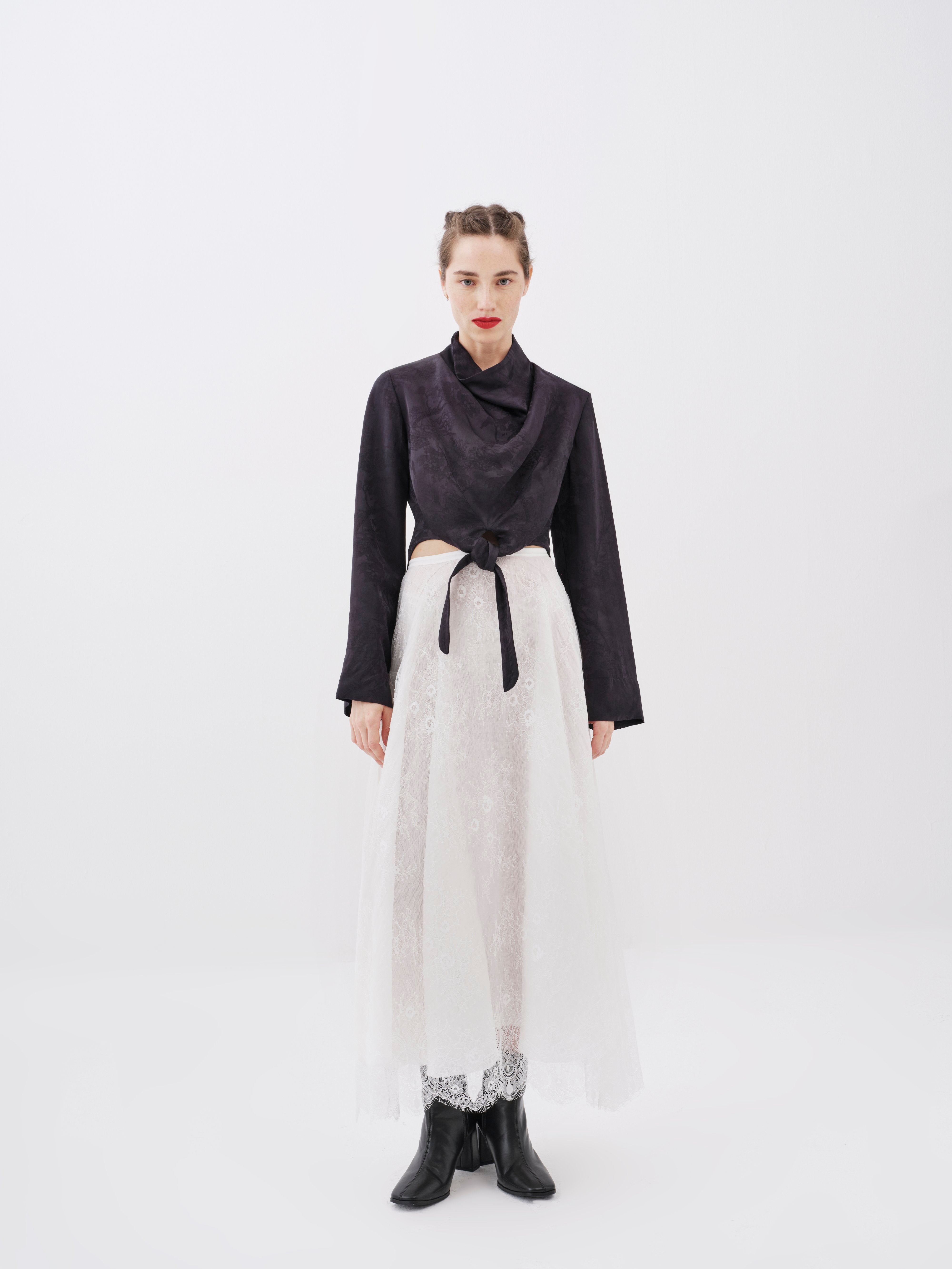 Ethereal French Net Skirt