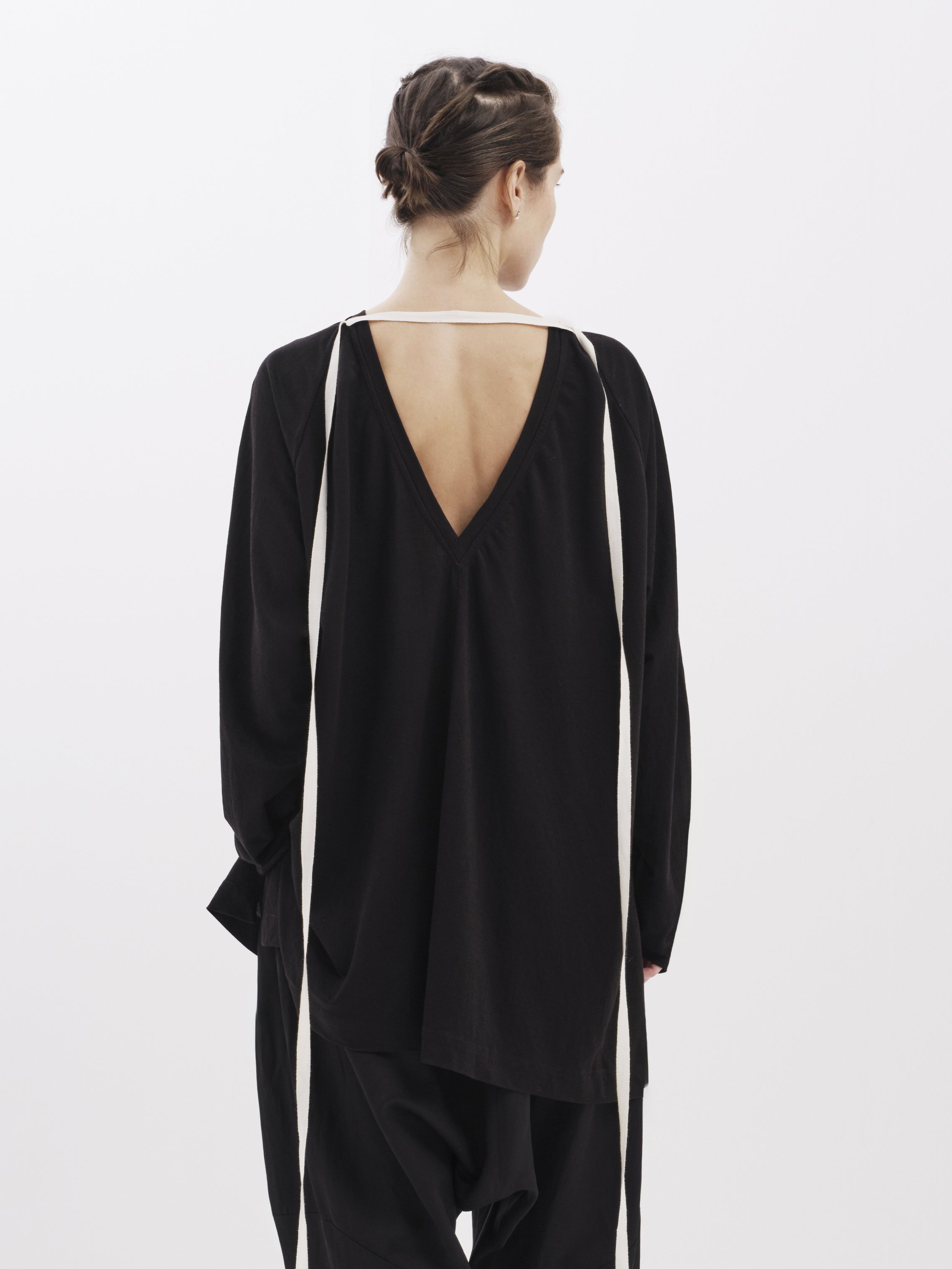 Jersey Top with Ribbon Back
