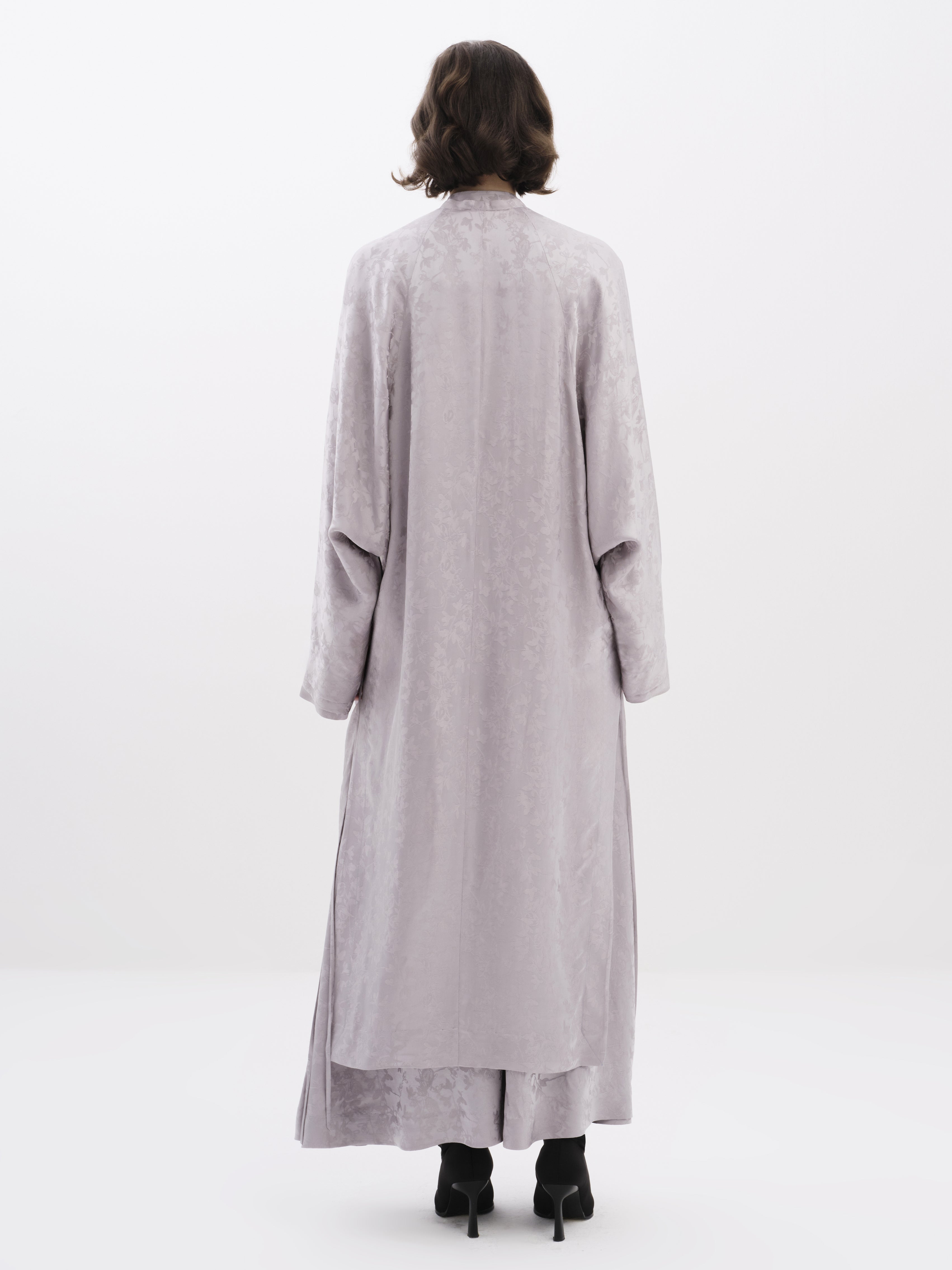 Swarovski Embellished Jacquard Abaya