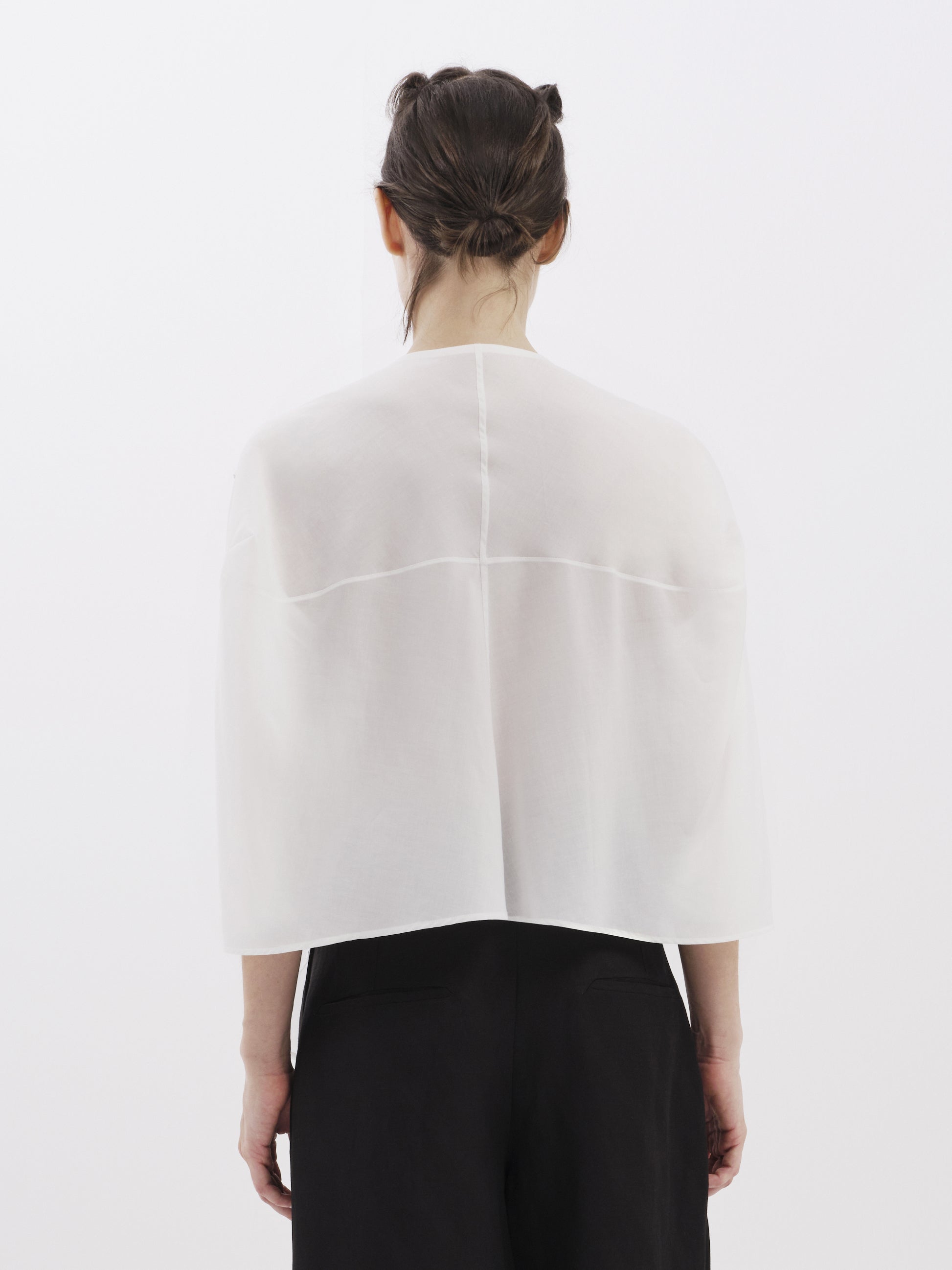 Pearl-Button Cotton Top