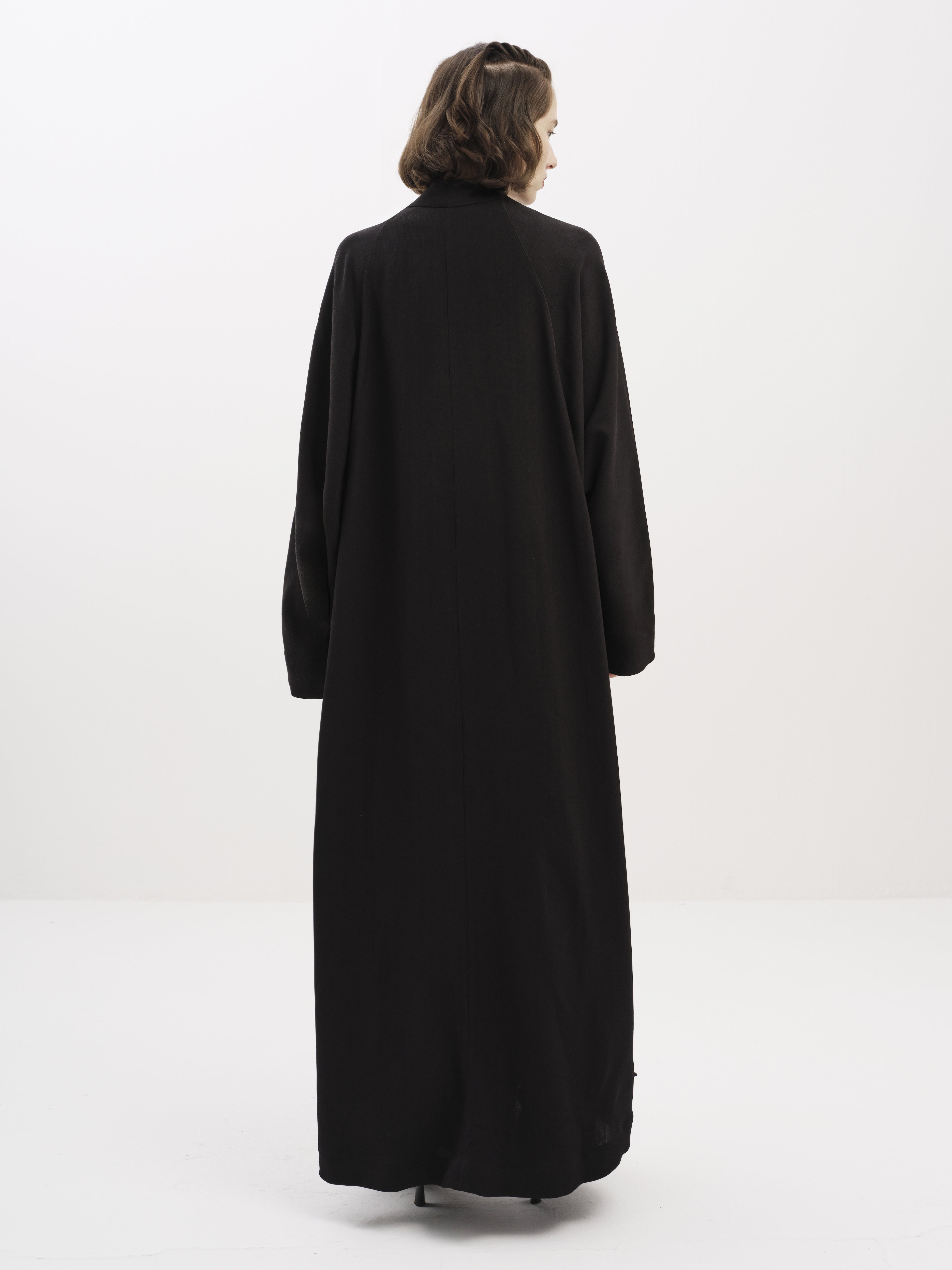 Embroidered Crepe Abaya Co-ord Set