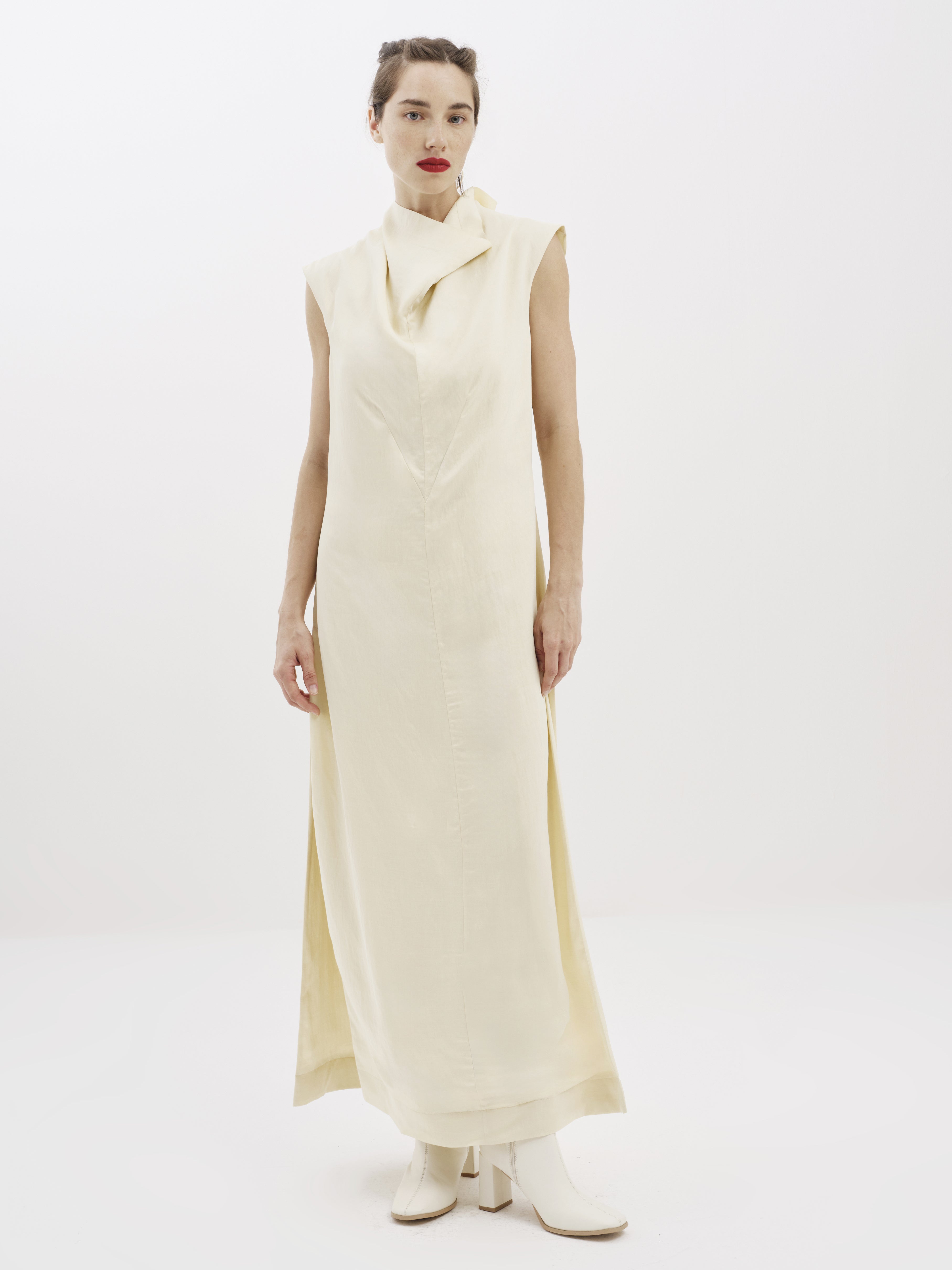 Sleeveless Cowl Dress