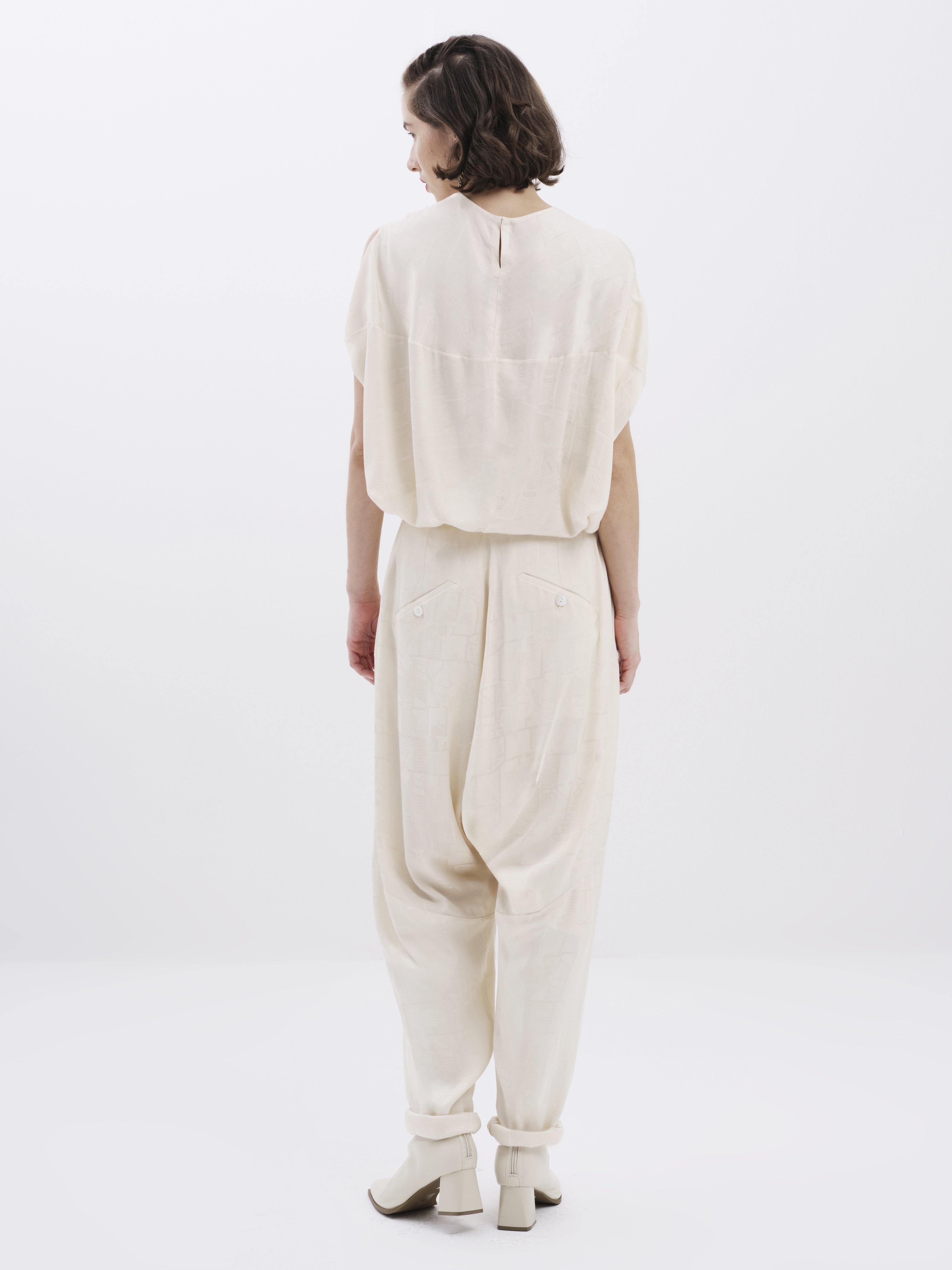 Tencel Linen Narrow Trousers
