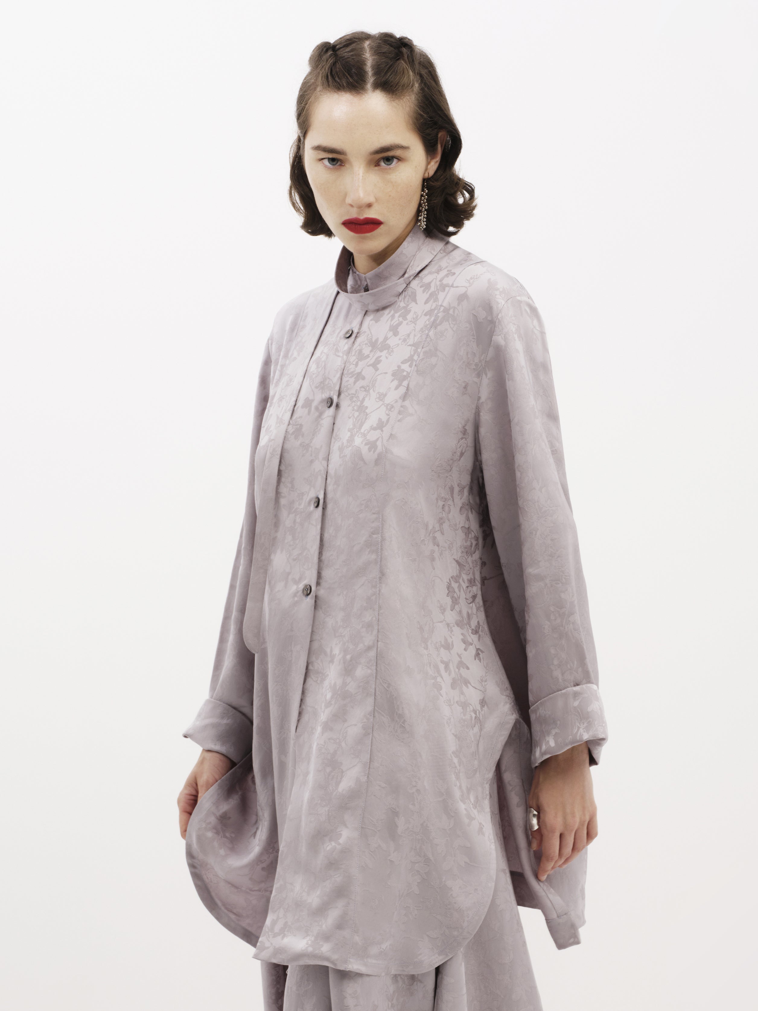 Silk Jacquard Top